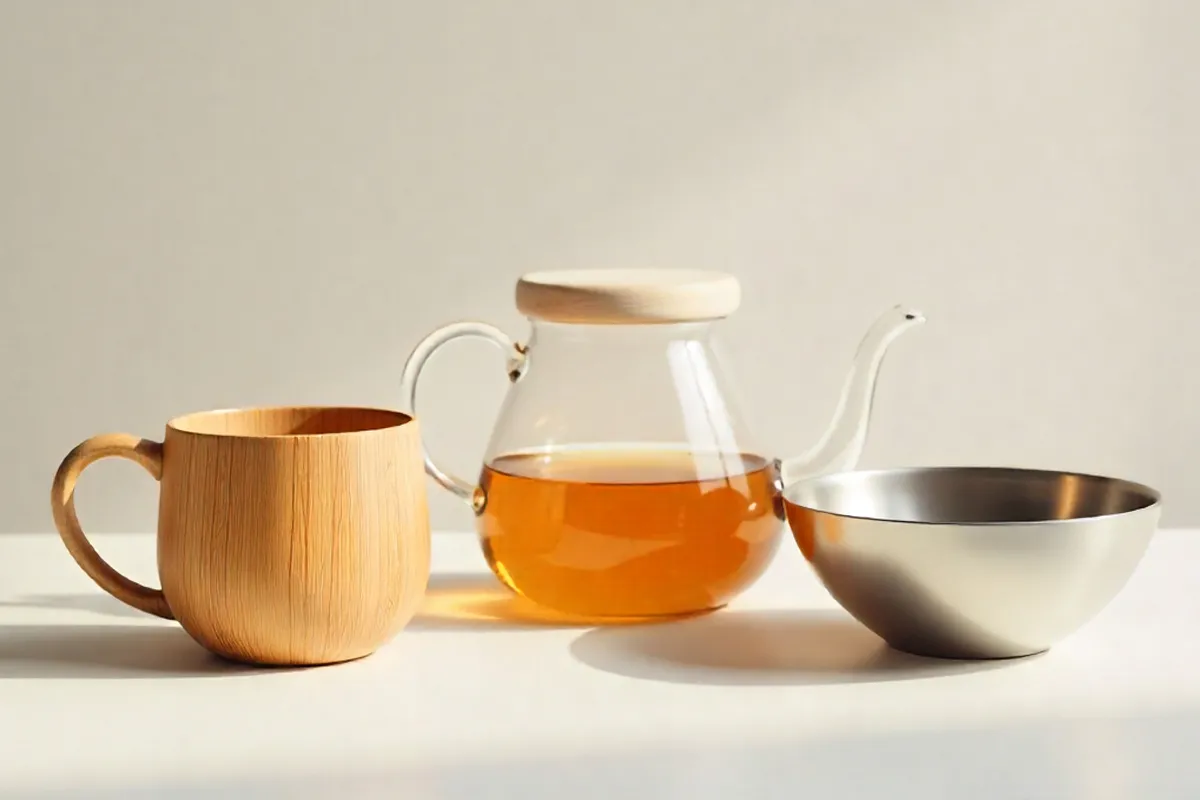 مقایسه ظروف چوبی، شیشه‌ای و فلزی؛ کدام برای خانه بهتر است؟