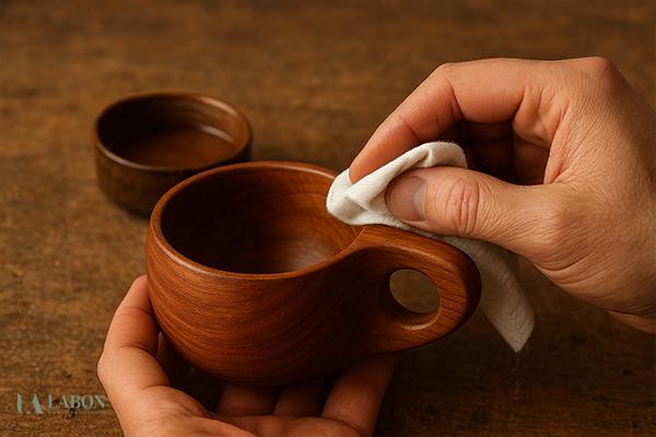 پرداخت ظروف چوبی