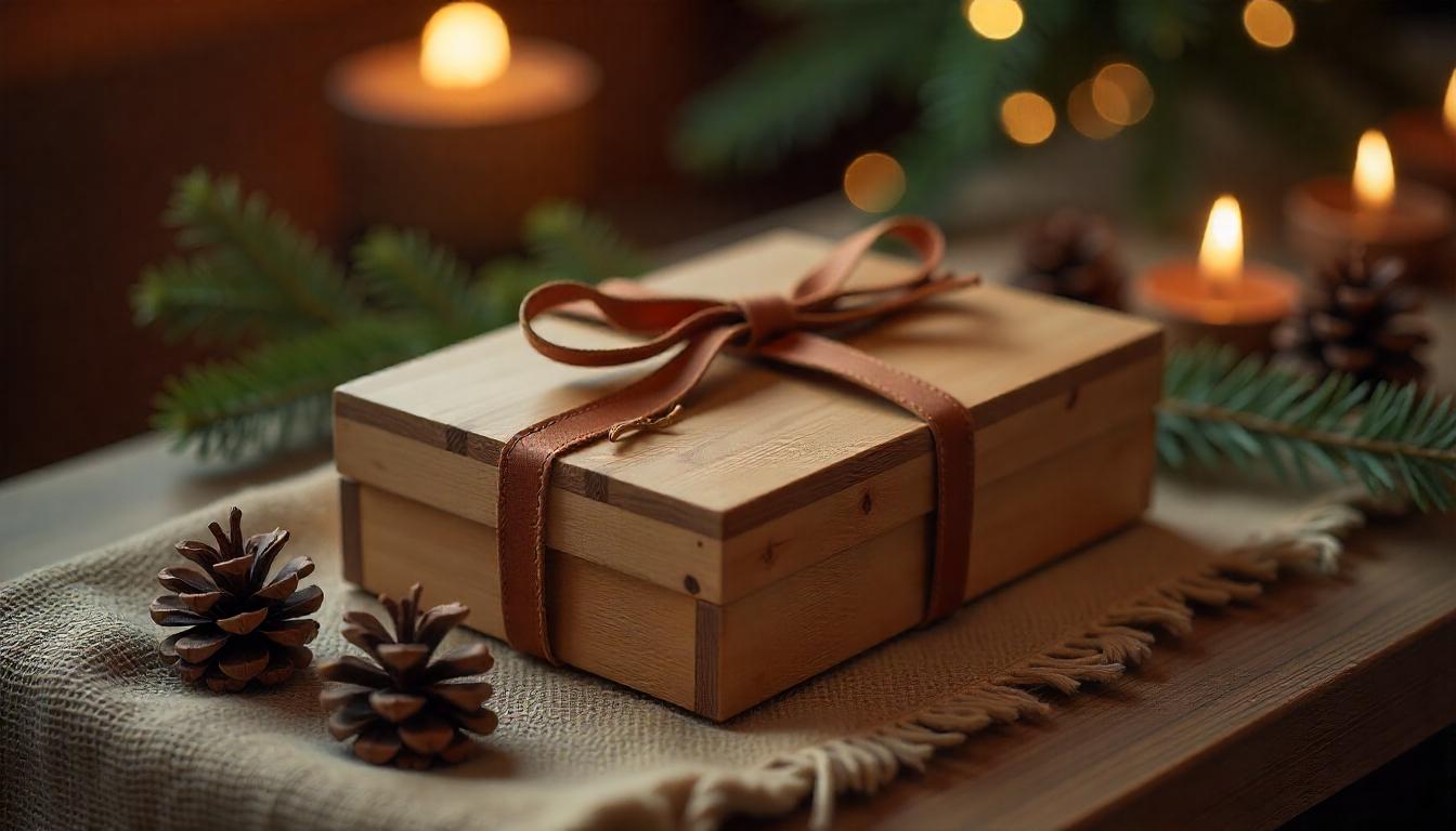 جعبه جواهرات چوبی برای هدیه