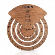 ساعت چوبی دیواری چرخه