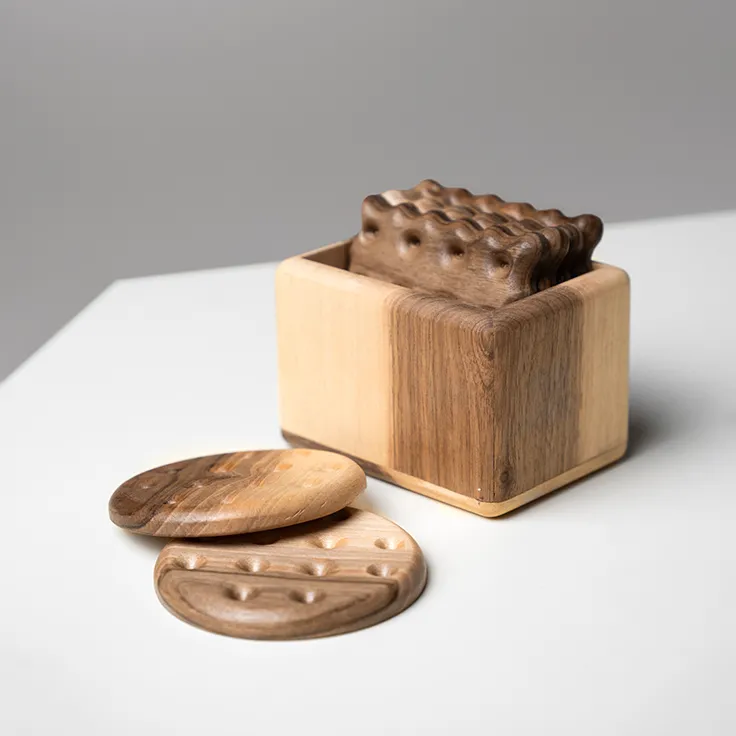 ست زیر لیوانی چوبین